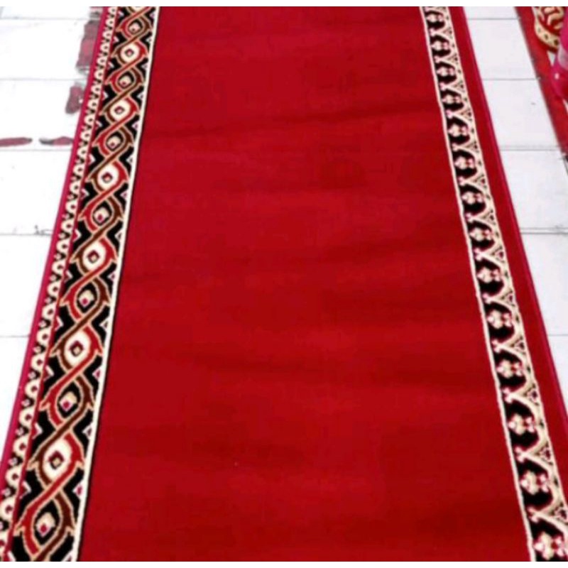 Karpet Sajadah Roll Moderna Motif Masjid Ukuran 105 X 570 CM sajadah Masjid Roll