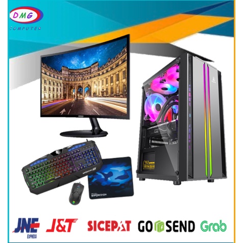 PC Gaming Lengkap i5 12400F / Nvidia Geforce GTX1050ti 4GB / SSD 120GB / LED 24 inch