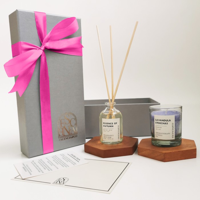 

✨READY✨ -Valentine Hampers Reed Diffuser Box Hadiah Pacar Cewe Cowo Gift Set - Diff. Lavender, Lilin Lavender- 1.1.23