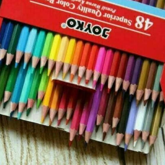 

~ Pensil Warna Joyko 48 Warna Color Pencil Joyko Recomend !!