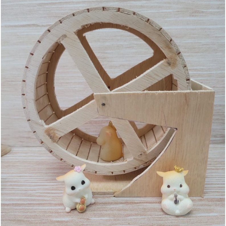 Kincir Wheel Kayu Hamster Sudut Alami