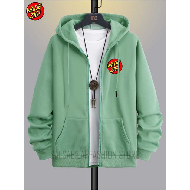 [BISA COD] SWEATER HOODIE WDZG ZIPPER RESLETING TEBAL KUALITAS DISTRO UNISEX M L XL XXL