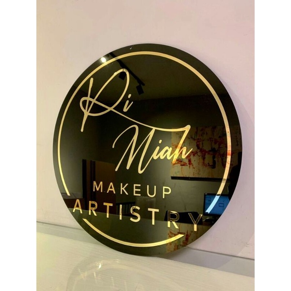 

PAPAN NAMA USAHA AKRILIK | PAPAN NAMA Acrylic | PAPAN NAMA PERUSAHAAN AKRILIK Round 3D Sign Name Brand