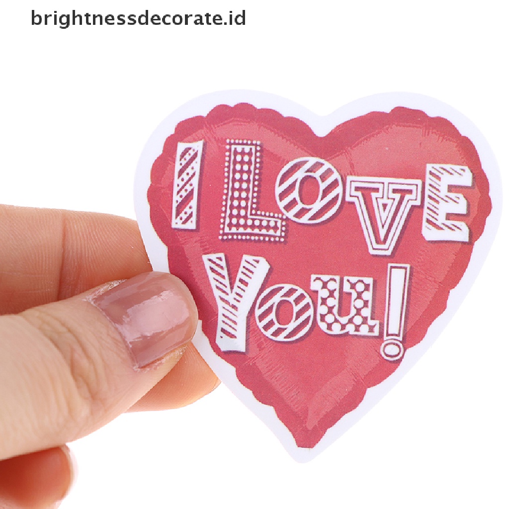 [Birth] 50pcs Stiker Cinta Untuk Notebook Laptop Stiker Pink Vintage Valene's Day [ID]