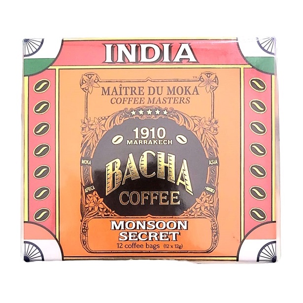 

Bacha India Monsoon secret 12 coffee bag