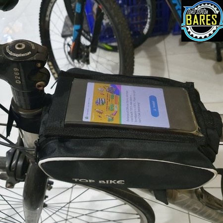 Tas HP Frame Bawah / Atas Sepeda MTB / Lipat / BMX Top Bike / Bike Bag