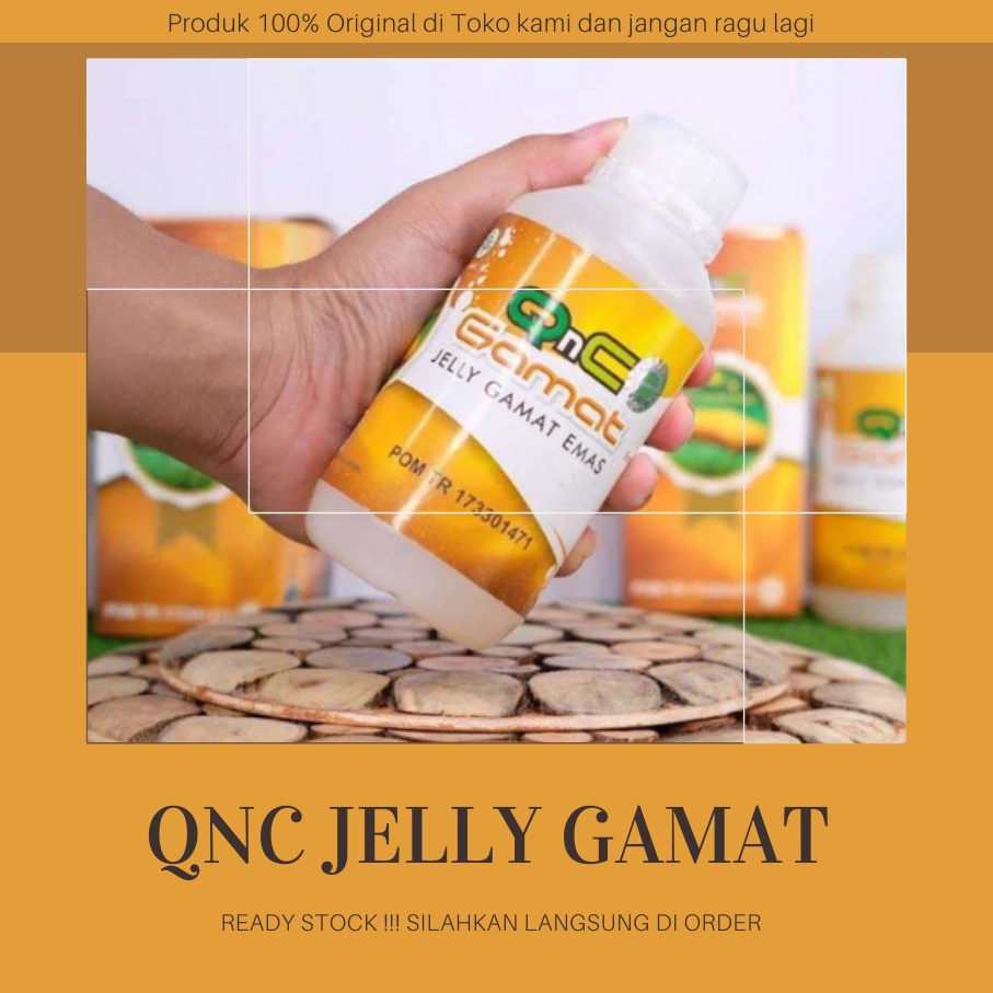 QnC Jelly Gamat Emas Asli 100% Original - QnC Jelly Gamat Untuk Kusta, Obat Lepra, Obat Penyakit Kus