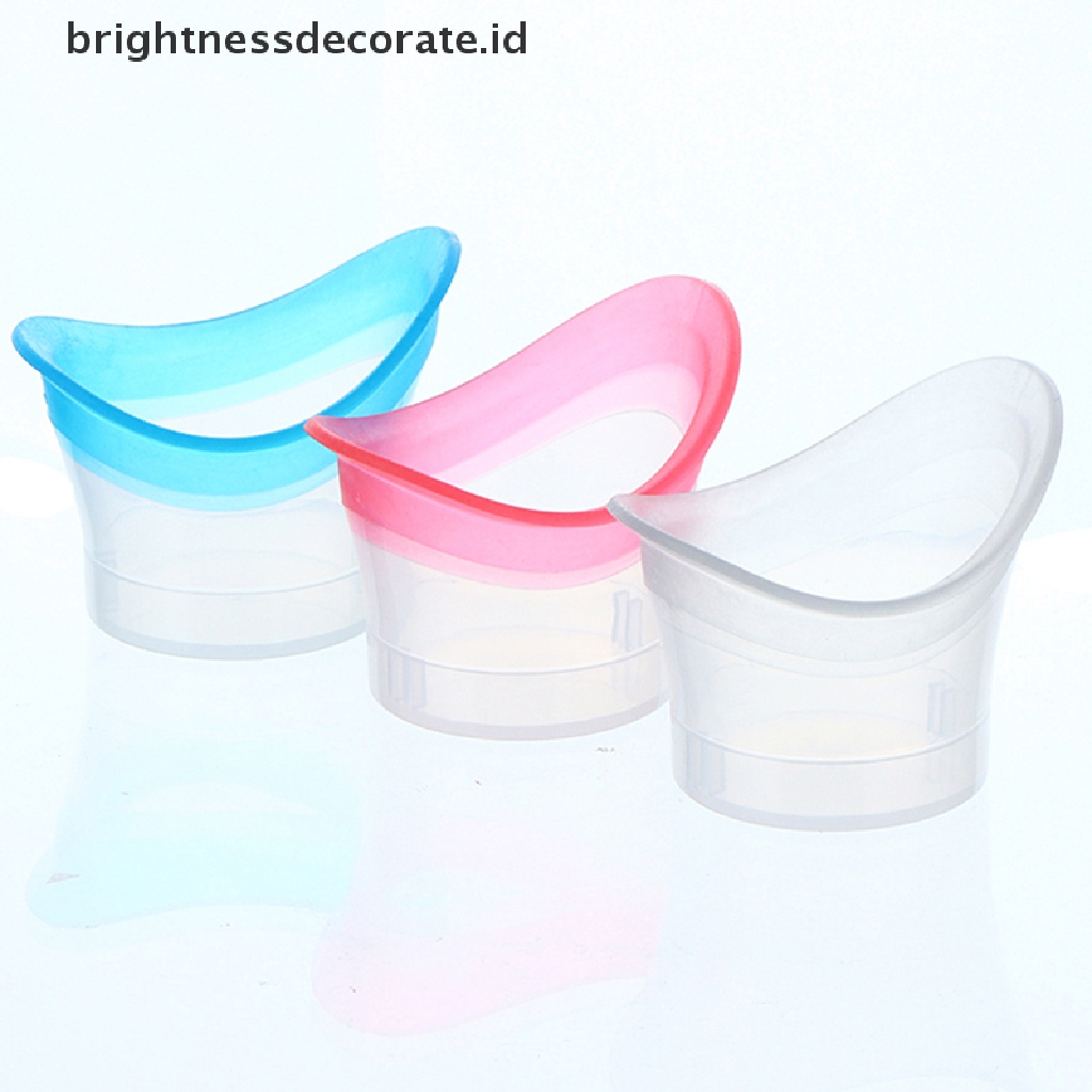 [Birth] 2pcs Eyewash Cup Silicone Resuable Lembut Mata Mandi Cangkir Cuci Mata Gelas [ID]