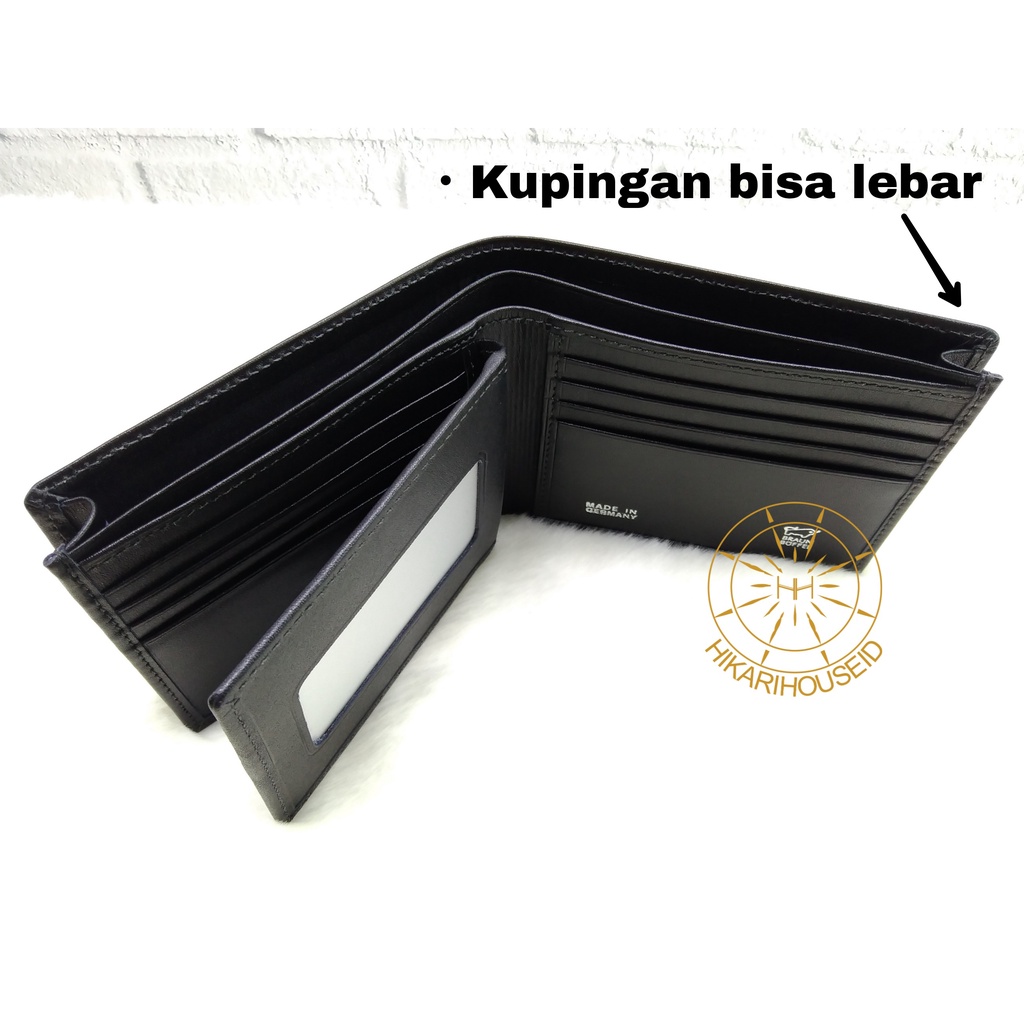 Dompet Kulit Asli Pria Pendek | Tempat Uang Lebar | 12 Kartu | BB 7223