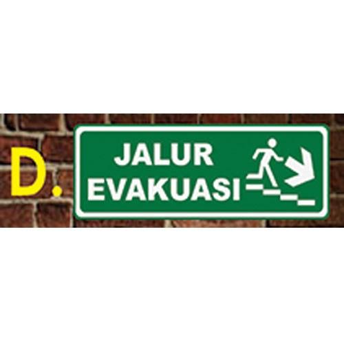 

Sign Jalur Evakuasi Dan Rambu Exit. Acrylic Ukuran 30 X 15 Cm