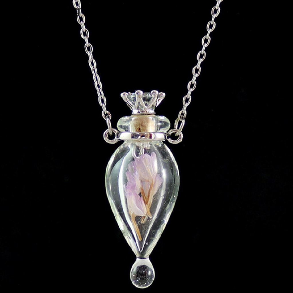 Hbid 1PC Guci Memorial Kaca Cremation Pendant Kalung Abu Case Holder Glory