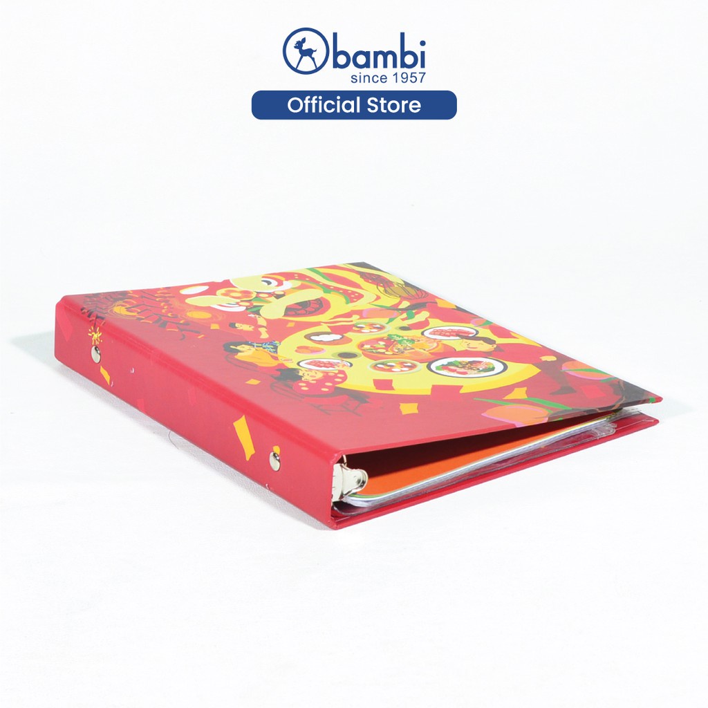 

Bambi Binder Note B5 26 Ring Include Divider & Indexes Edisi Dragon Red Chinese New Year Original