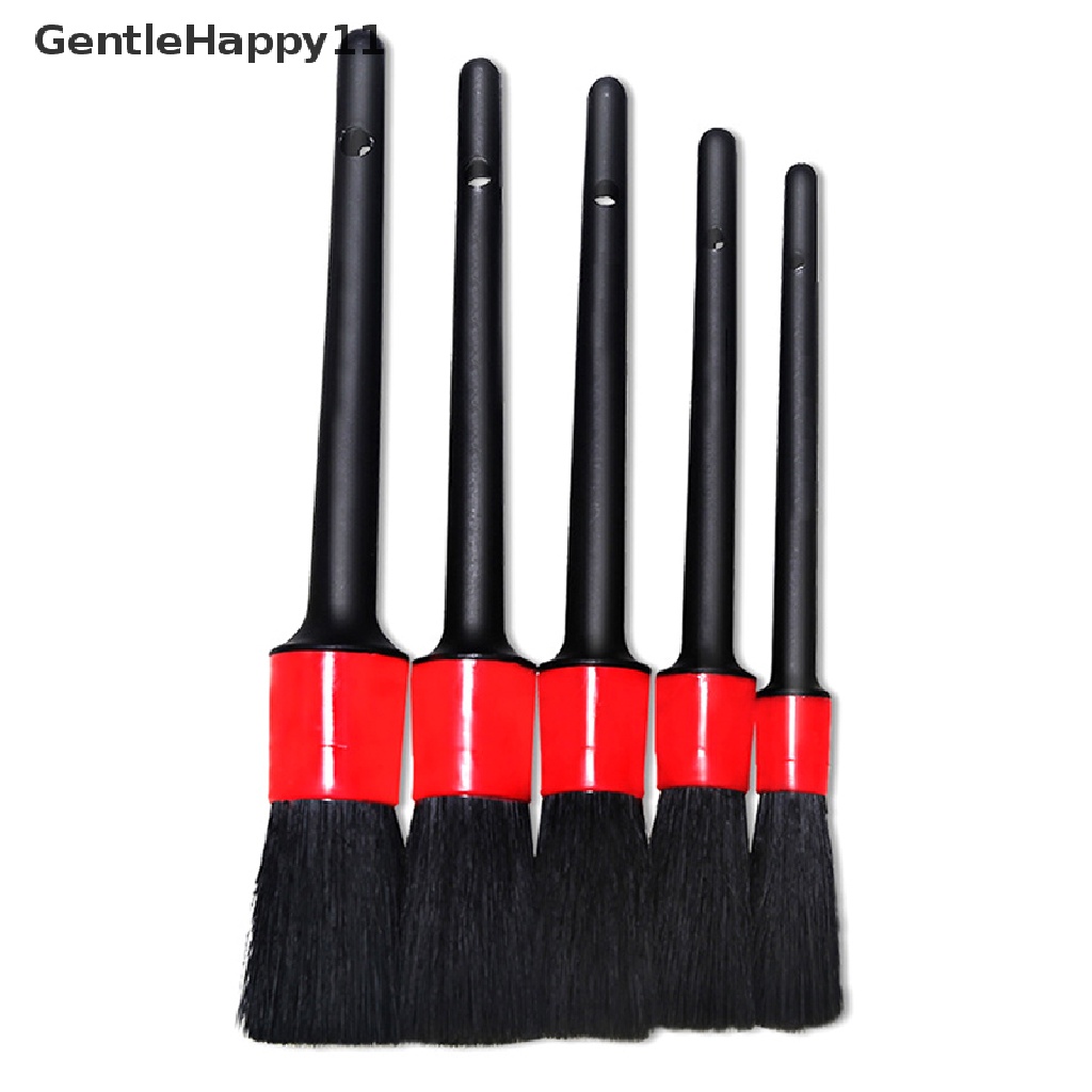 Gentlehappy 5Pcs Soft Detailing Brush Set Car Cleaning Detailing Brush Dashboard Air Outlet Cleaning Brush Untuk Membersihkan Mobil Kotoran Debu Sikat Bersih id