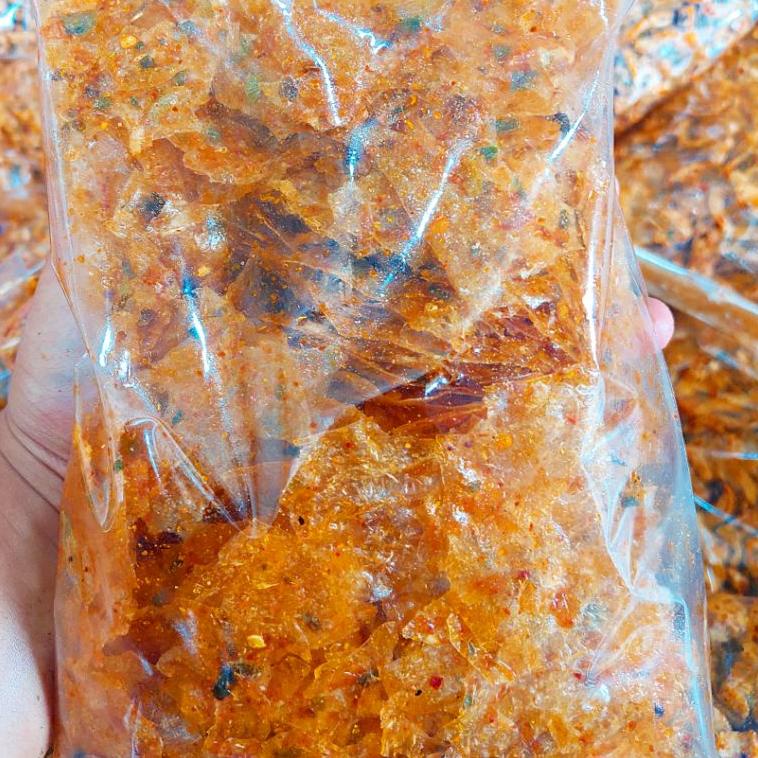 

BRAND FESTIVAL N911 KERIPIK KACA 500gr PEDAS DAUN JERUK / KRIPCA REMPAH NGABRET ✚