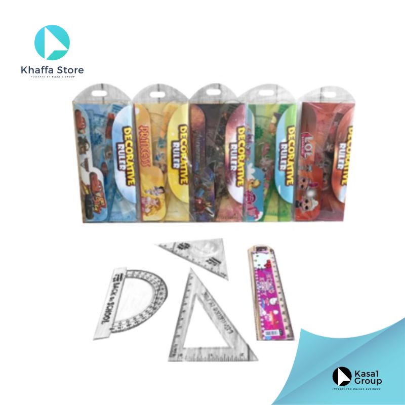 

Penggaris isi 4 Pcs / Decorative Rulle Set