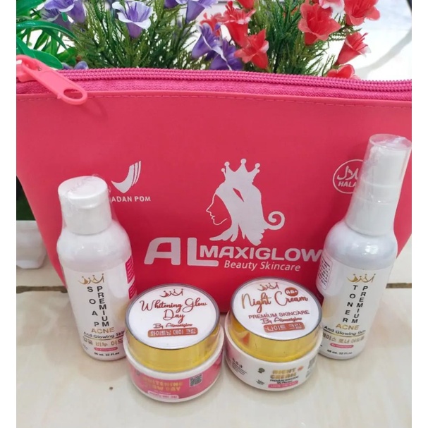 ↠ PAKET SKINCARE BRIGHTENING INSTAN AL MAXI GLOW ORIGINAL BPOM 100%⁖