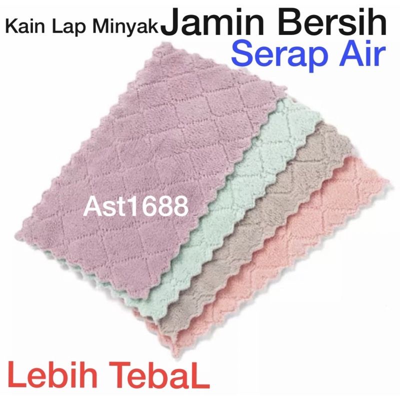 Kain lap.anti minyak microfiber