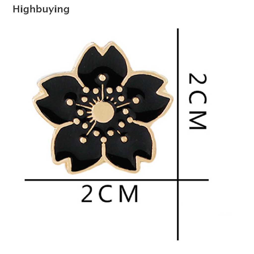 Hbid 5PCS Enamel Bunga Bros Pin Baju Kerah Pin Korsase Lencana Wanita Perhiasan Hadiah Glory