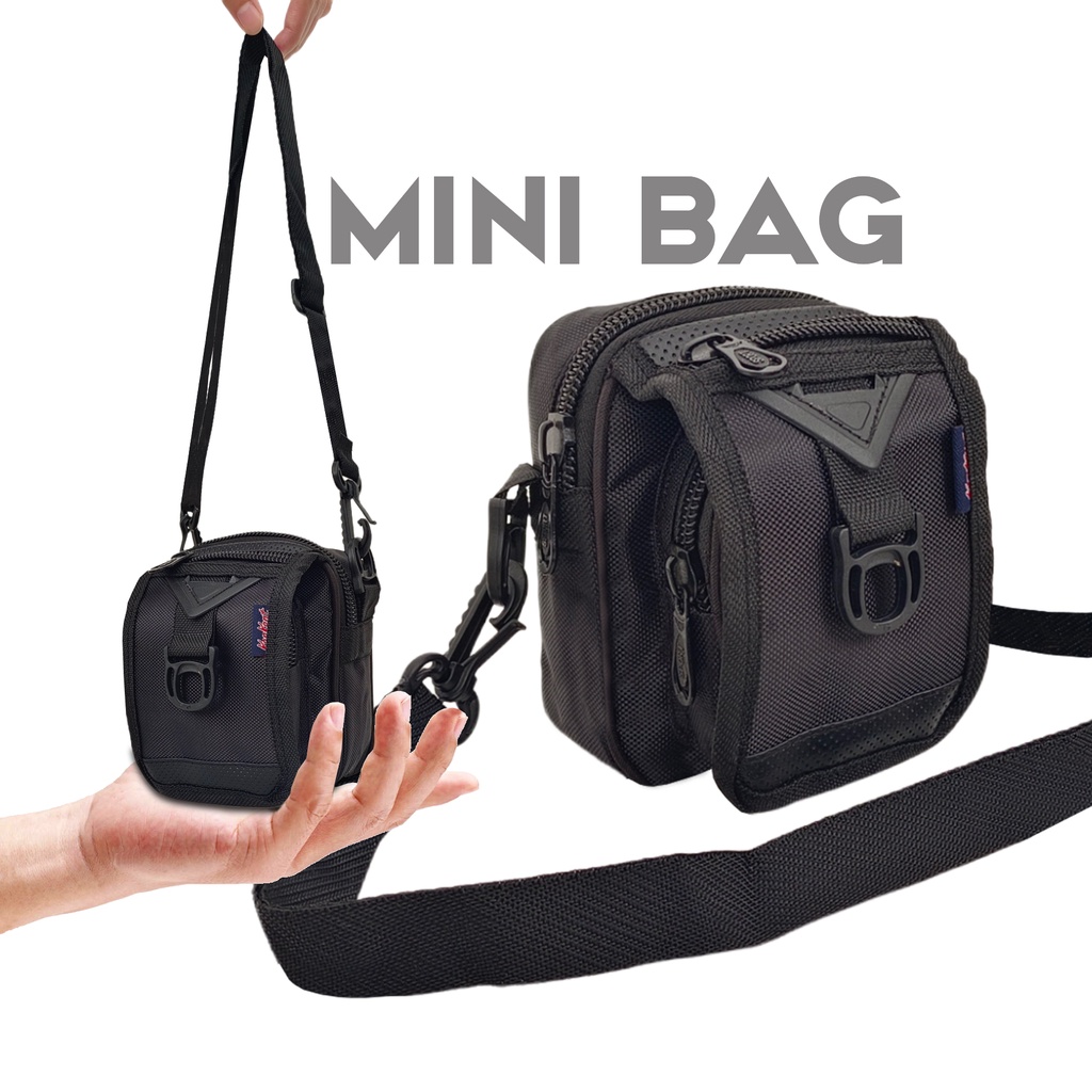 Tas HP Pria Pinggang Mini 6 inch Tas Selempang Kecil Laki laki