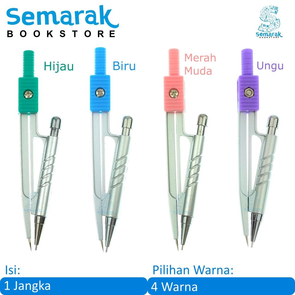

Joyko Math Set - 75 Jangka - Hijau / Biru / Ungu / Pink