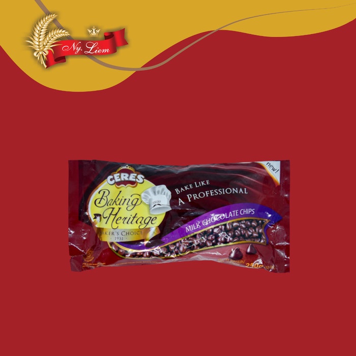 

pink CERES Milk Chocolate Chips 250 gram