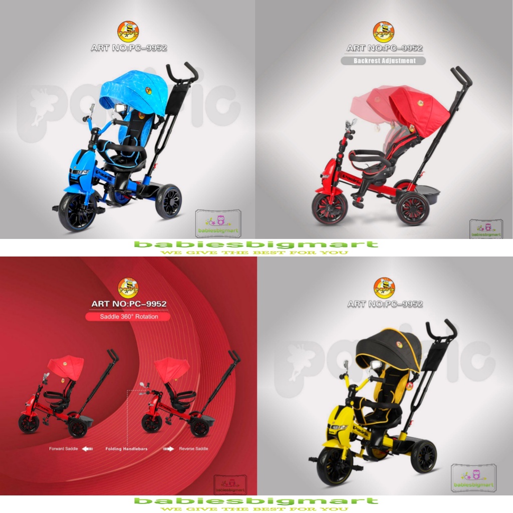 SEPEDA ANAK RODA TIGA 3 PACIFIC TRICYCLE PC 9901 / 9950 / 9952 / 5199 / 5088 / PMB T 16 / ET 2251 STROLLER STROLER