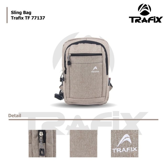 [KLIKTAS] Tas Selempang USB Pria Trafix - TF77137 - Sling Bag Modern