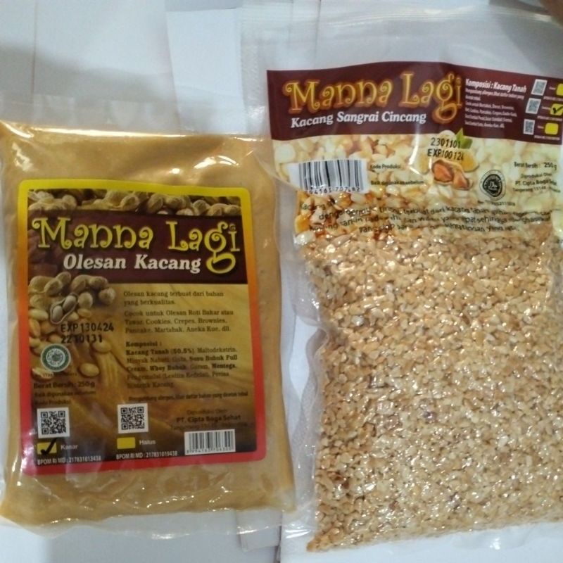 

selai kacang kasar / kacang sangrai mana lagi 250gr /selai kacang halus 1kg
