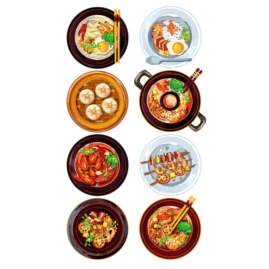 

Sticker Food #4 / Stiker Diary Makanan / Stiker tumblr / stiker laptop / Planner / Notebook / Jurnal / Scrapbook/ stiker handphone