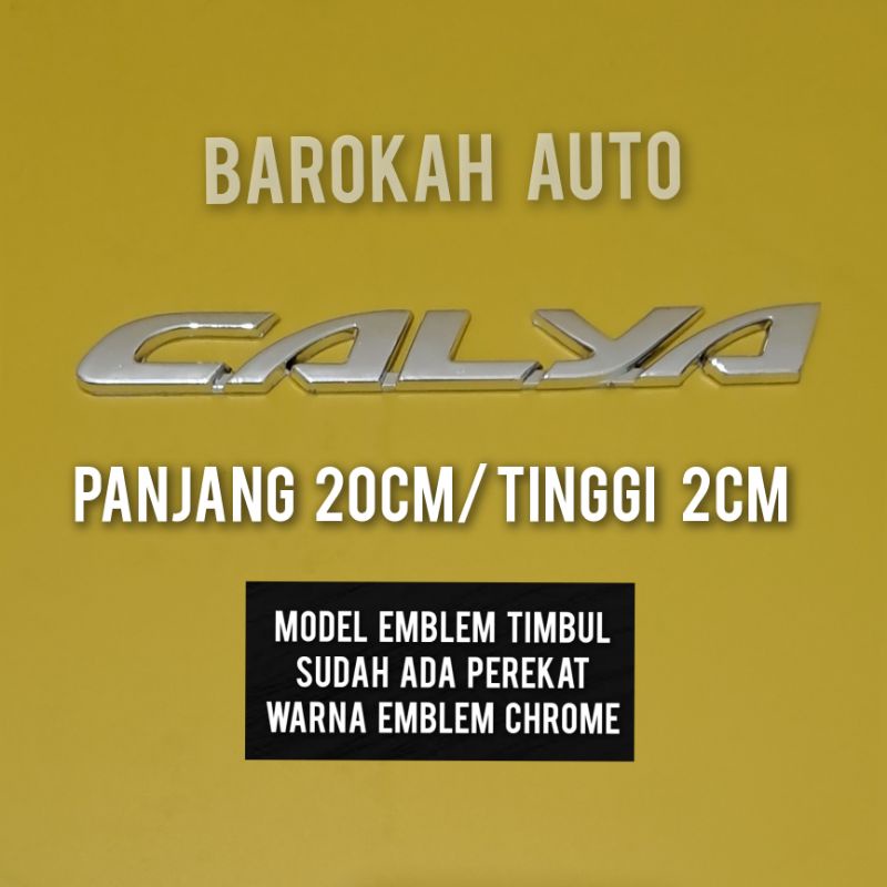 calya logo mobil emblem calya chrome