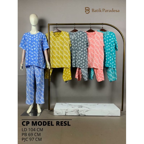 Daster Batik Pekalongan Setelan Celana Panjang Model Resleting All Size Batik Paradesa by Batik Huza