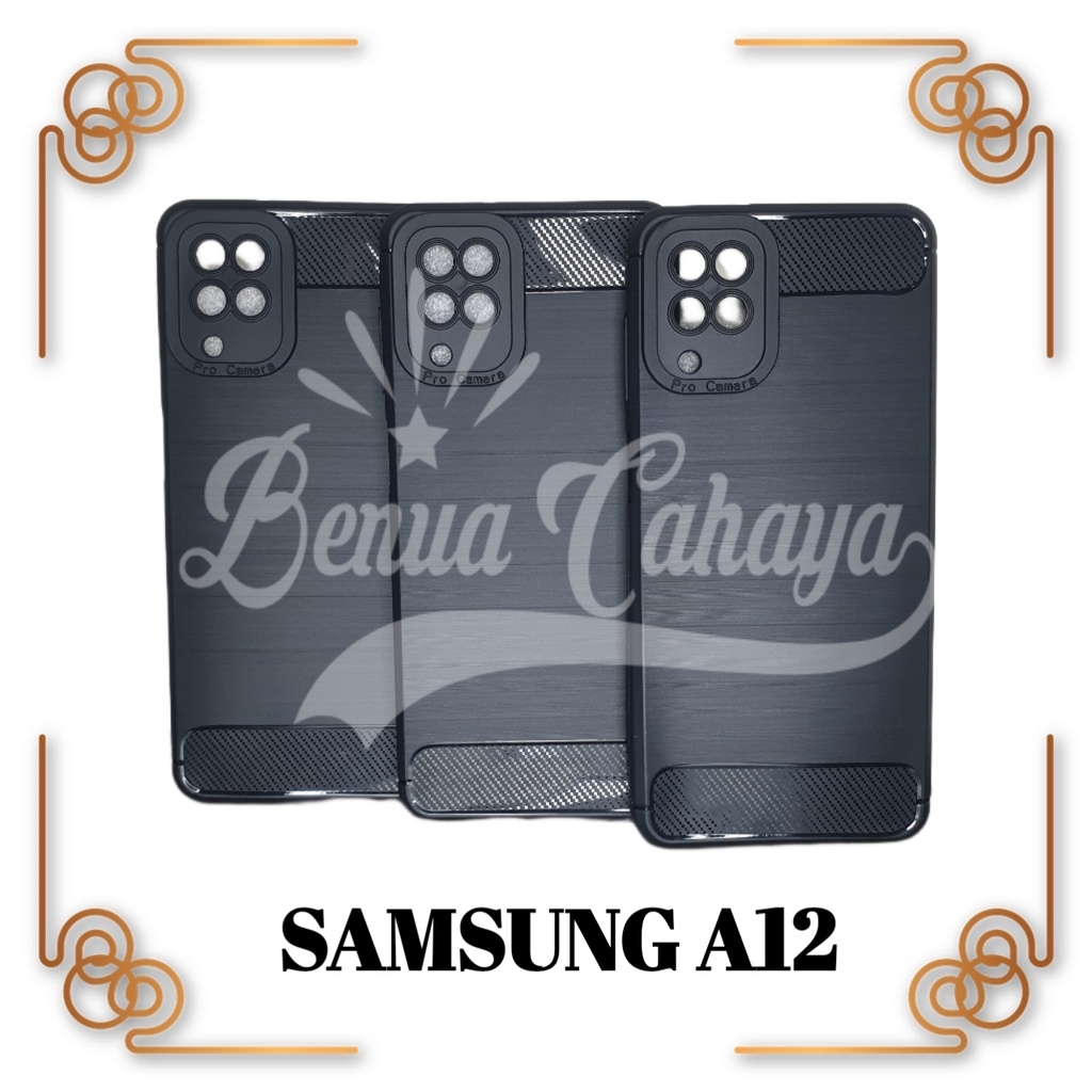 CASE SLIM FIT CARBON SAMSUNG A12 / A13 CASE SLIM FIT CARBON SOFTCASE FIBER MULTI IPAKY CARBON