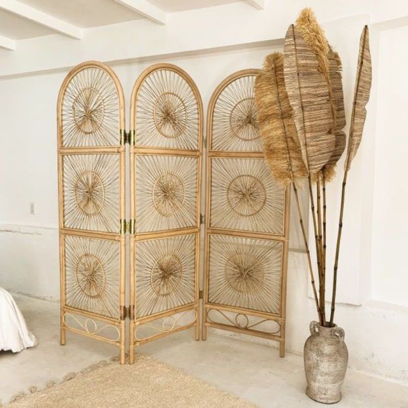 Manila rattan divider/ sketsel rotan/ pembatas ruang/ penyekat ruang