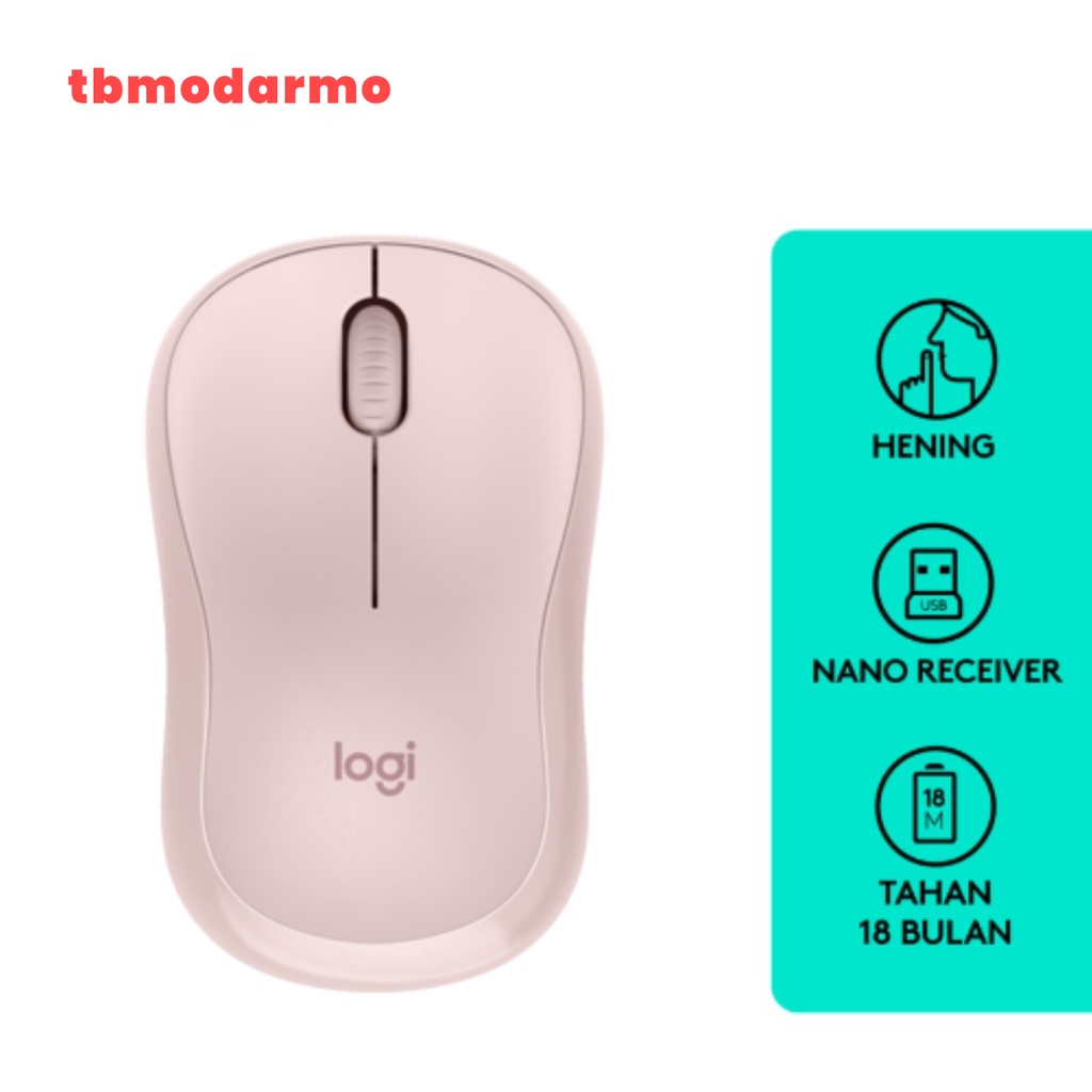 Logitech M221 Mouse Wireless Silent Click - Rose