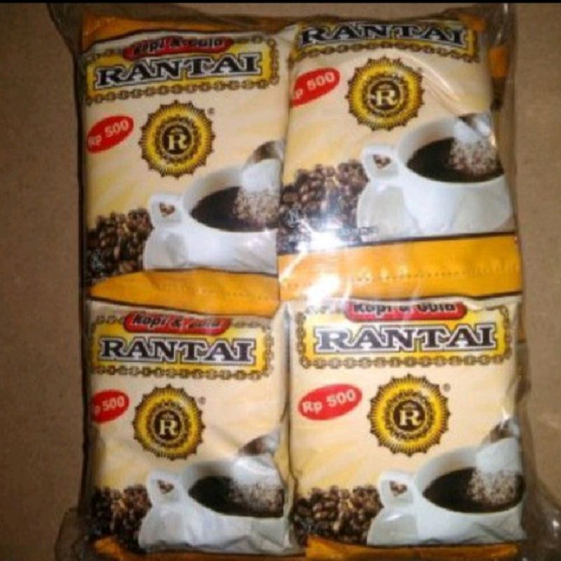 

Kopi Rantai kopi hitam sachet khas sunda isi 20 sachet