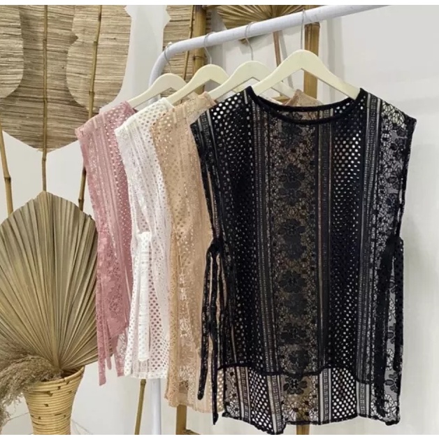 VEST TALI BROKAT PPREMIUM OUTER / ROMPI TALI BRUKAT / VEST LACE TALI BROKAT