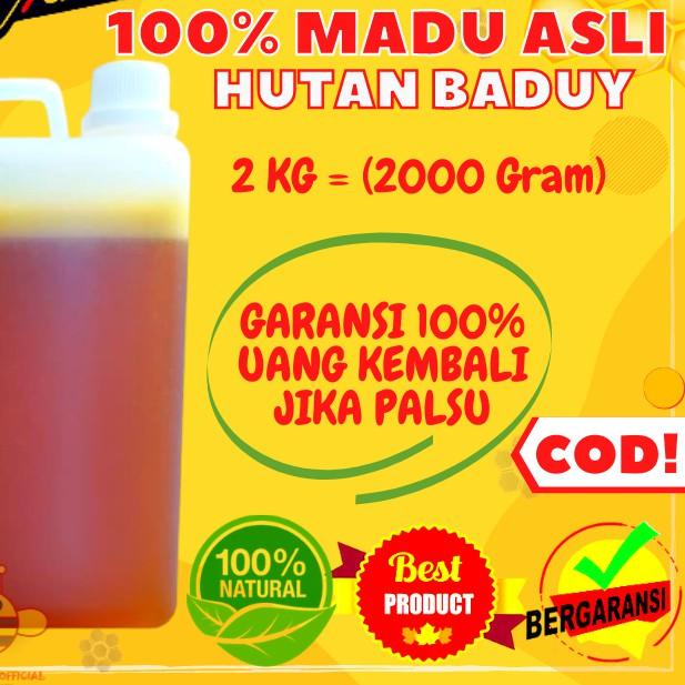 

COD[FG2]-Madu Murni Asli 2 KG Madu Hutan Baduy Madu Odeng Manis 100% ASLI TANPA CAMPURAN