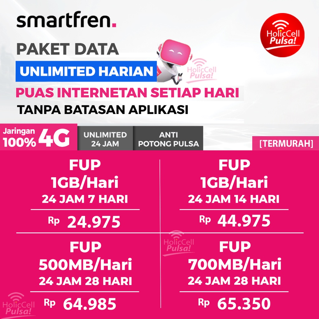 PAKET DATA SMARTFREN UNLIMITED HARIAN 7HARI 14HARI 28HARI I WAJIB BACA DESKRIPSI PRODUK