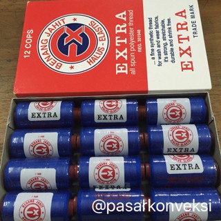 Konveksi Benang Extra Biru Benhur/ Biru Bca
