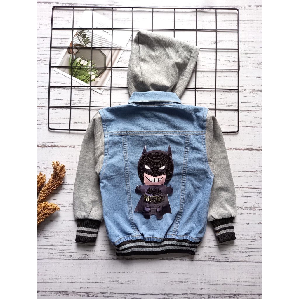 JAKET HOODIE LED (NYALA) SUPERHERO