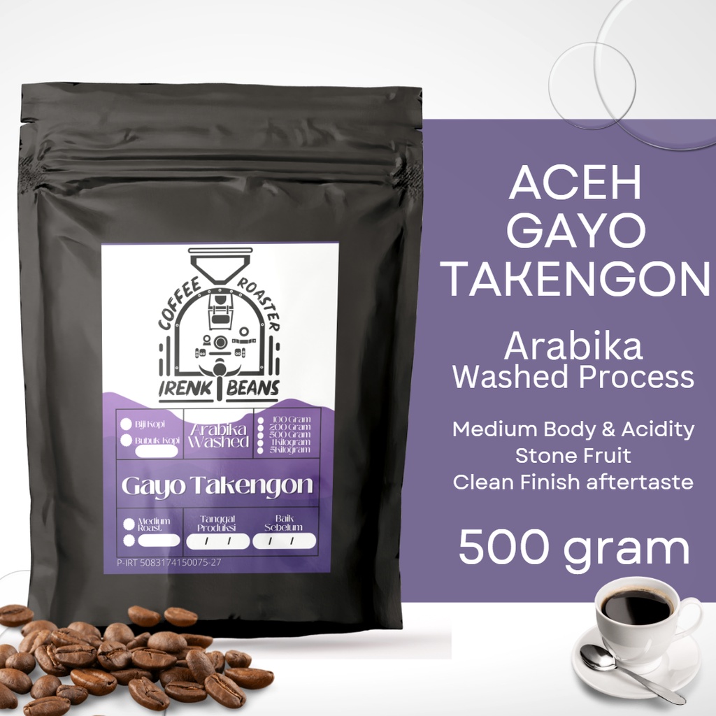 

Kopi Arabika Gayo Takengon 500 g Biji Bubuk