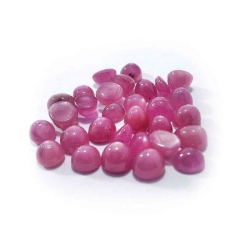 BATU NATURAL PERMATA RUBY STAR 6mmx5mm