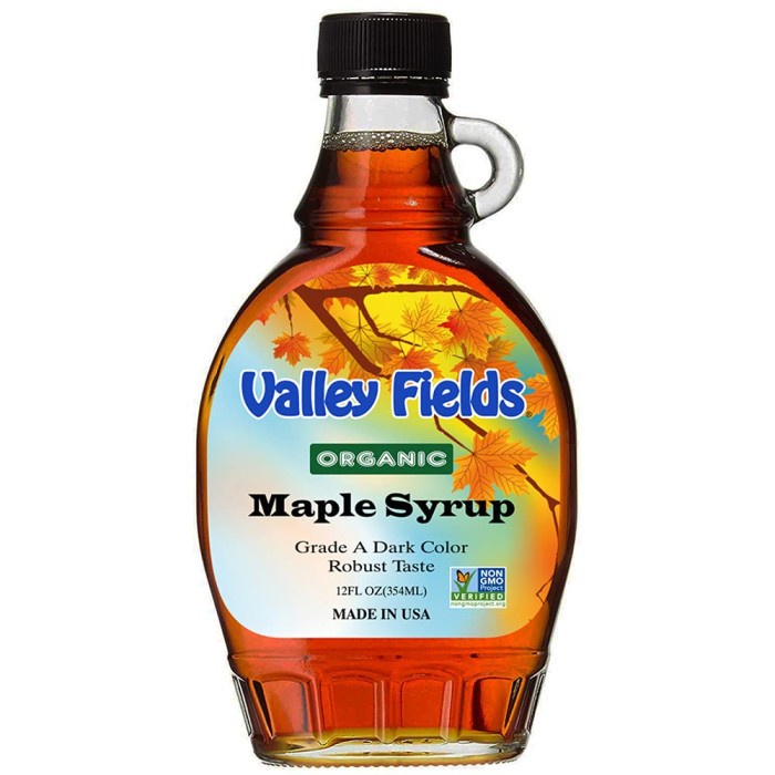 

Valley Fields Organic Maple Syrup USA 236 ml Impor USA