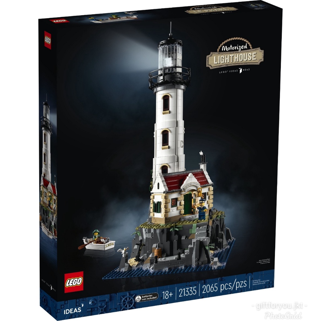 Lego Ideas 21335 Motorized Lighthouse Mainan Bricks Dekorasi Design Bangunan Building Kreativitas Ed