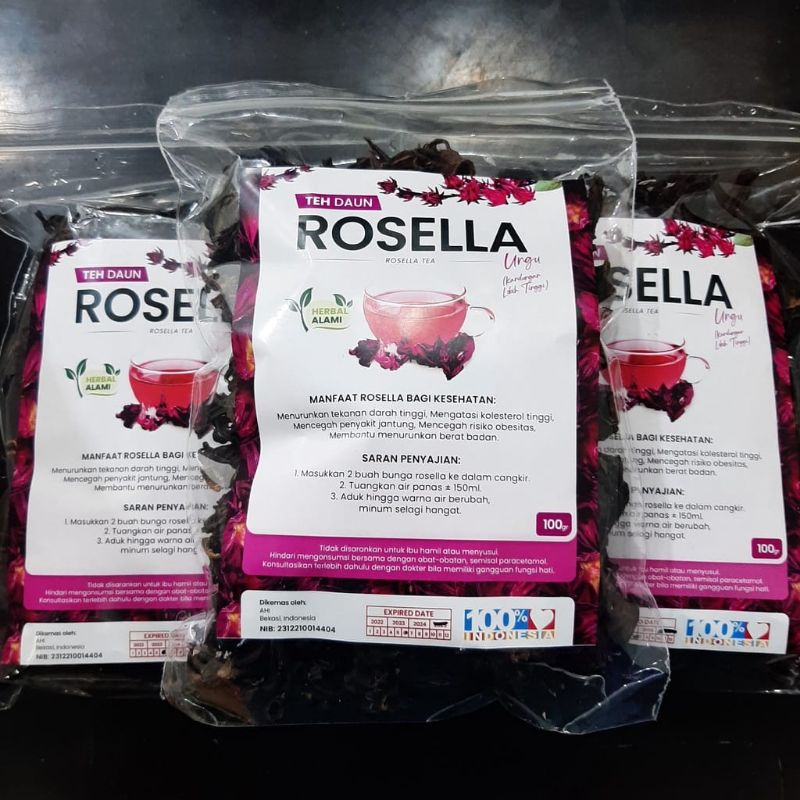 Teh Bunga Rosella Merah 100 gram - Rosella Ungu