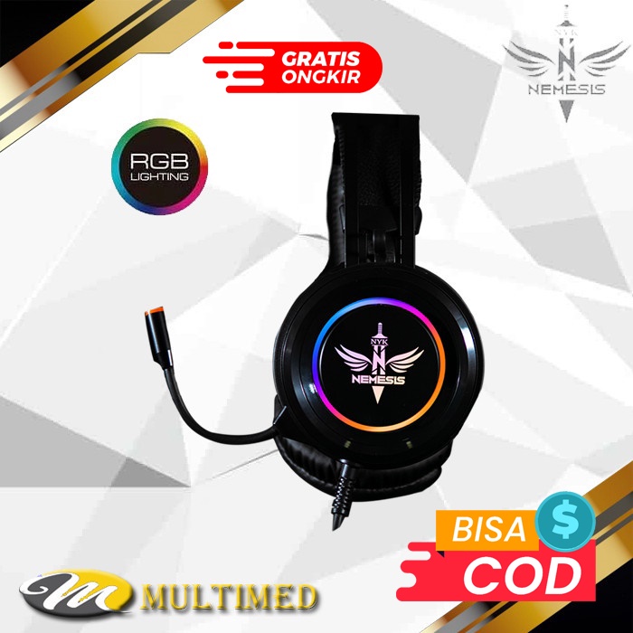 Headset Gaming NYK Rubick HSN-09 / HS-N09 RGB