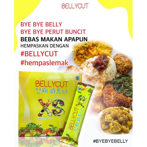 BELLYCUT Fat Burn&Blocker - Minuman Fiber Detox Pelangsing Badan Alami