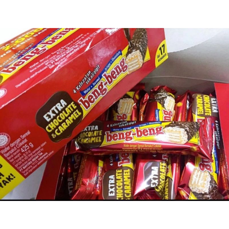 

Bengbeng Beng Beng Cokelat Wafer 25gr isi 17pcs per box