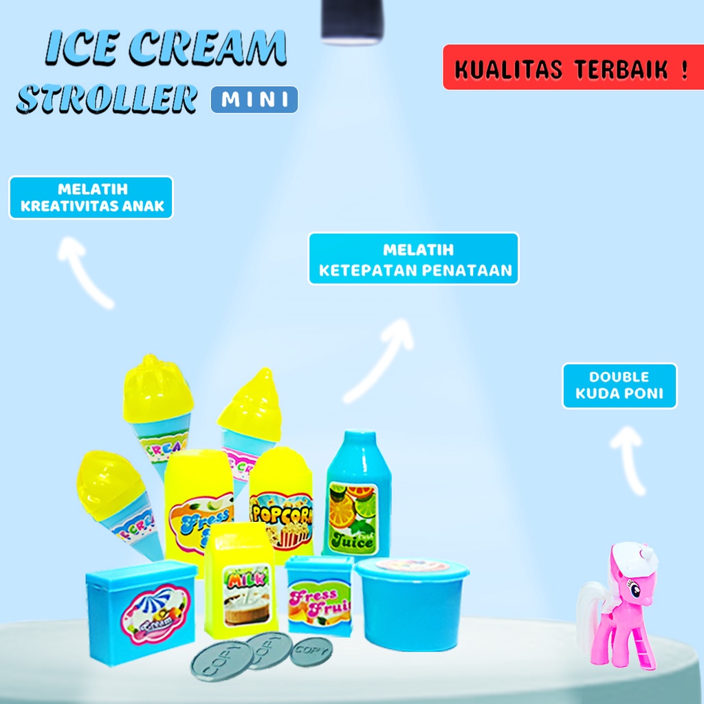 Mainan Gerobak Es Krim/ Ice  Cream Stroller 2Pony 503 JSP