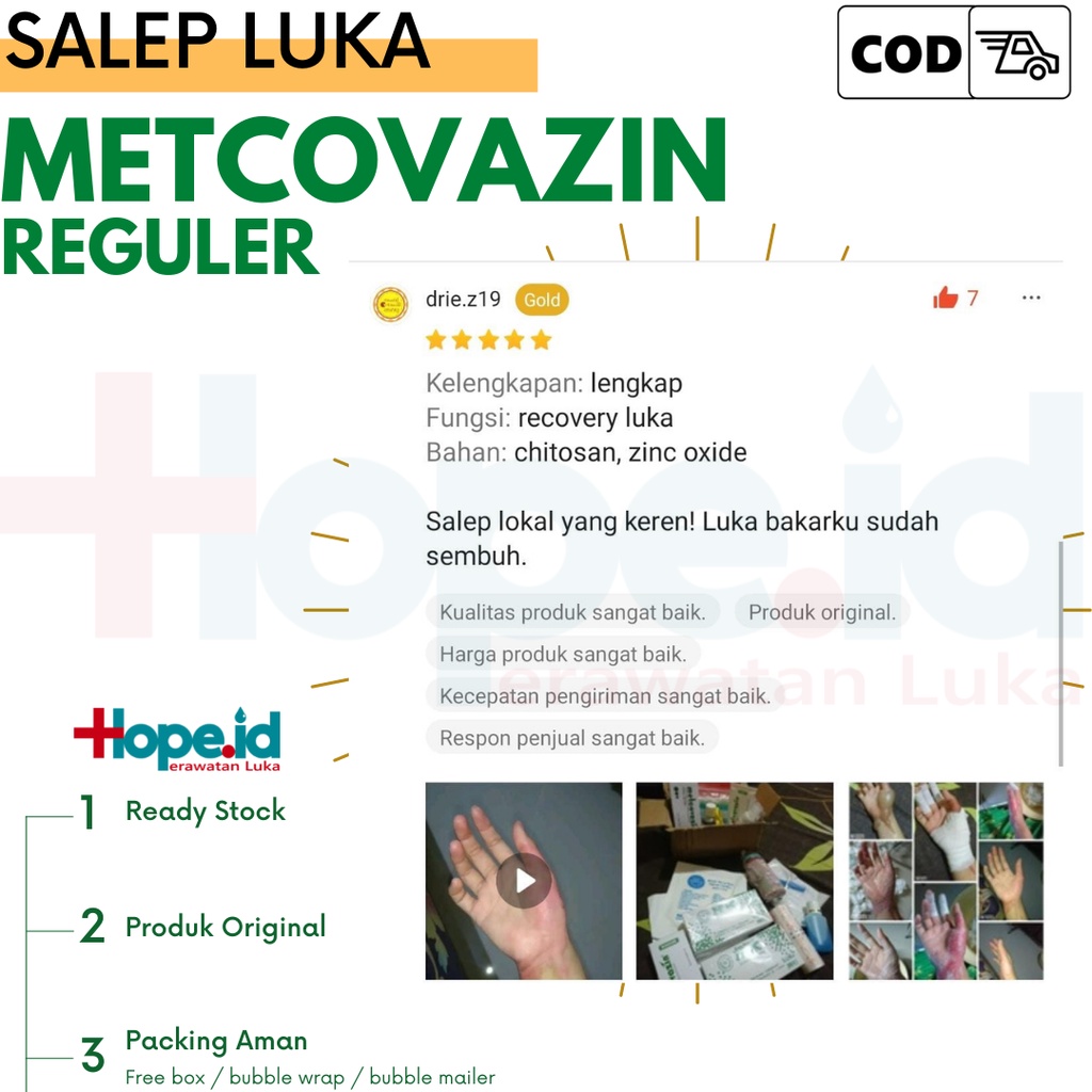 Salep Luka Bakar Best Seller Metcovazin Reguler